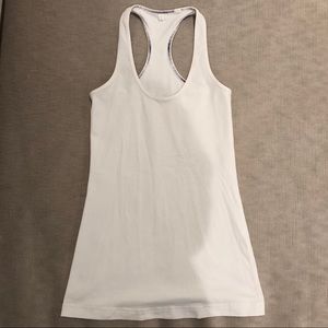 Lululemon Racerback White Tank Top - Size 4